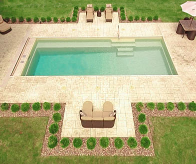 Beach Sand example pool color